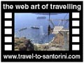 Travel to Santorini Video Gallery  - Fira cable car - The cable car of Fira welcomes Rocky to Santorini.  -  A video with duration 1 min 42 sec and a size of 1733 Kb